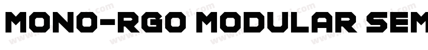 MONO-RGO MODULAR Sem字体转换